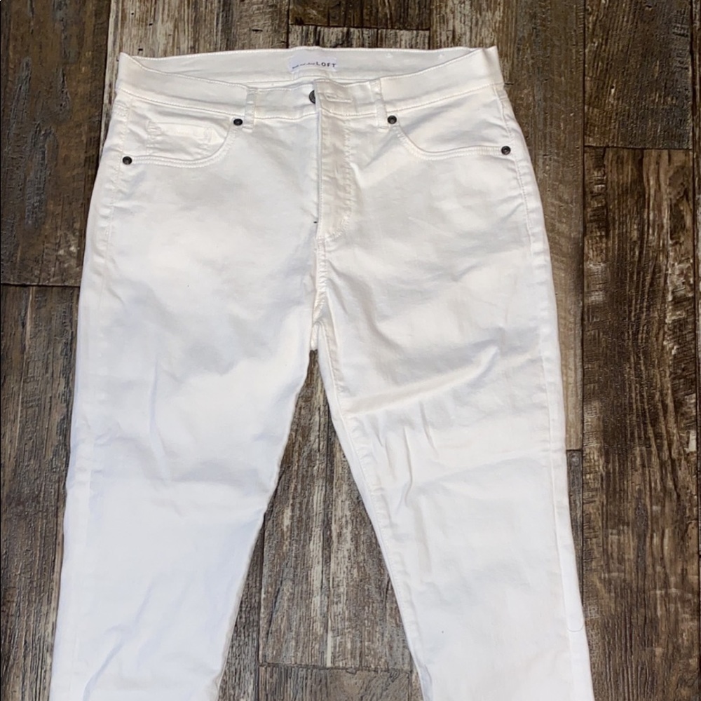 Loft white jeans
